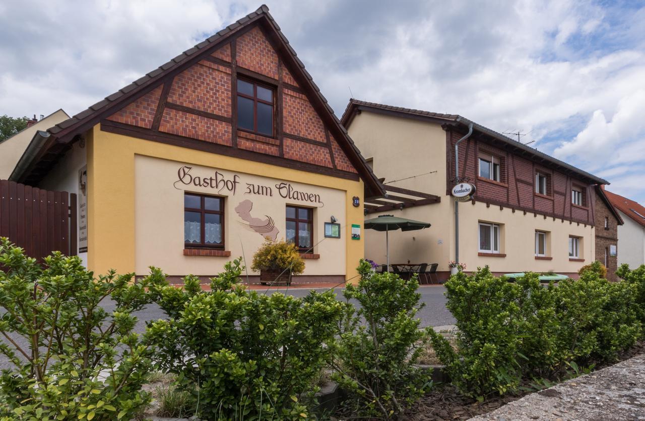 Gasthof Zum Slawen Vetschau Bagian luar foto